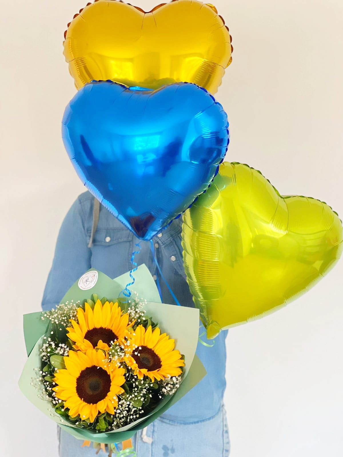 Bouquet de globos de corazón  Globos, Decoración de girasol