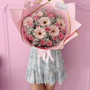 ramo de gerberas y rosas