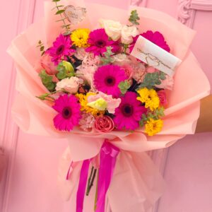 ramo de gerberas y rosas