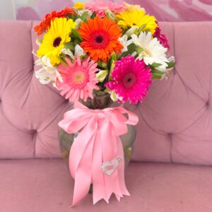 jarron de gerberas