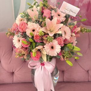 jarron de gerberas