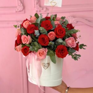 caja de rosas